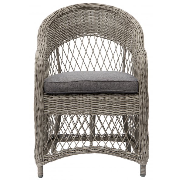 Utestol i grå konstrotting | 61x72x89 cm | Marbella Utestol i grå konstrotting | 61x72x89 cm | Marbella