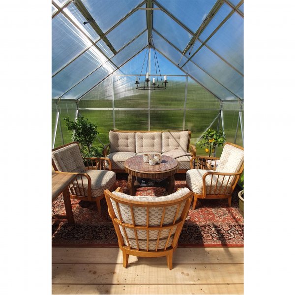 Växthus 18m² Premium | Extra hög odlingshöjd | 6mm kanalplast Växthus 18m² Premium | Extra hög odlingshöjd | 6mm kanalplast