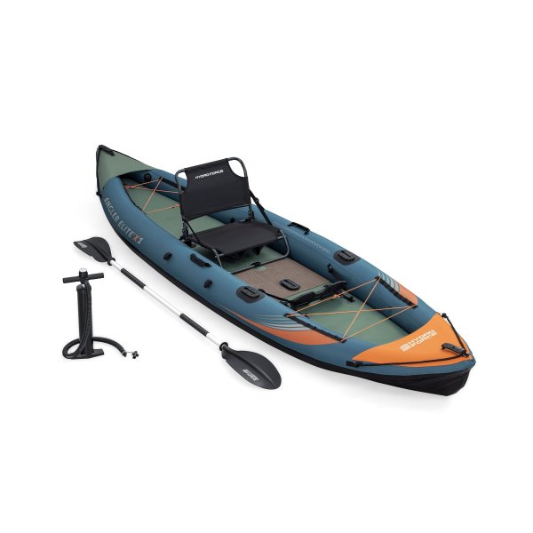 HydroForce Angler Elite Fiskekajak 380×99 cm | Fish ruler, ripstop & komplett set | Bestway (65197) HydroForce Angler Elite Fiskekajak 380×99 cm | Fish ruler, ripstop & komplett set | Bestway (65197)