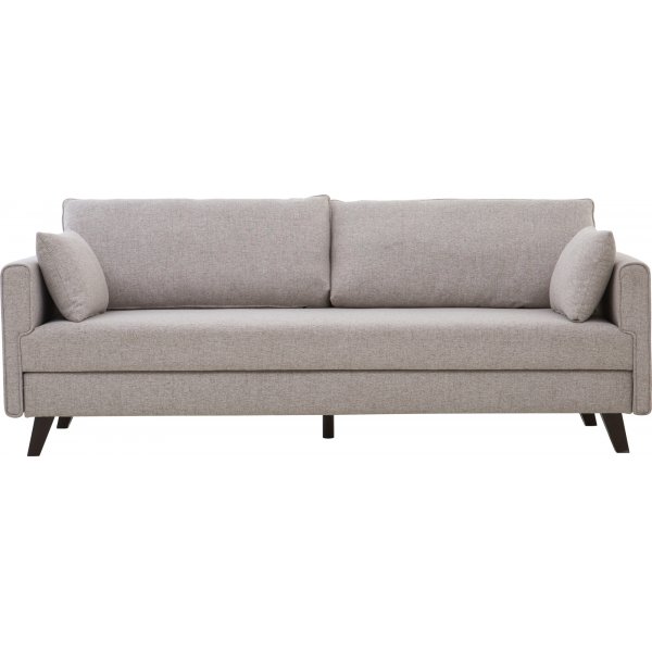 B�ddsoffa 3-sits | B�ddfunktion, beige tyg & modern design | Bella
