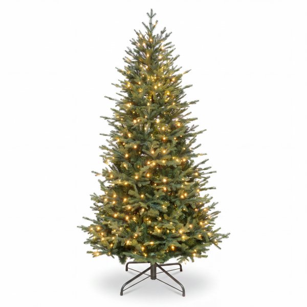 Konstgjord julgran med LED-belysning | 210 cm | 650 LED-lampor