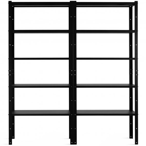 Lagerhylla med skåp och rullvagn Lagerhylla med skåp och rullvagn