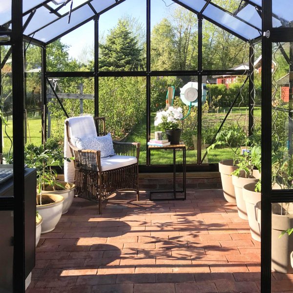 Växthus 8,0m² | 4mm säkerhetsglas | 5 års stormgaranti Växthus 8,0m² | 4mm säkerhetsglas | 5 års stormgaranti