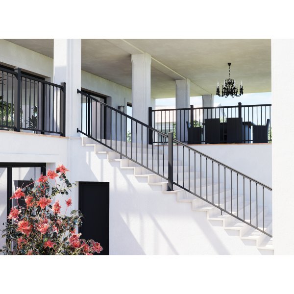 Altanstaket 100x100 cm | Pulverlackerad och robust design | Passar till Aurelius/Linius