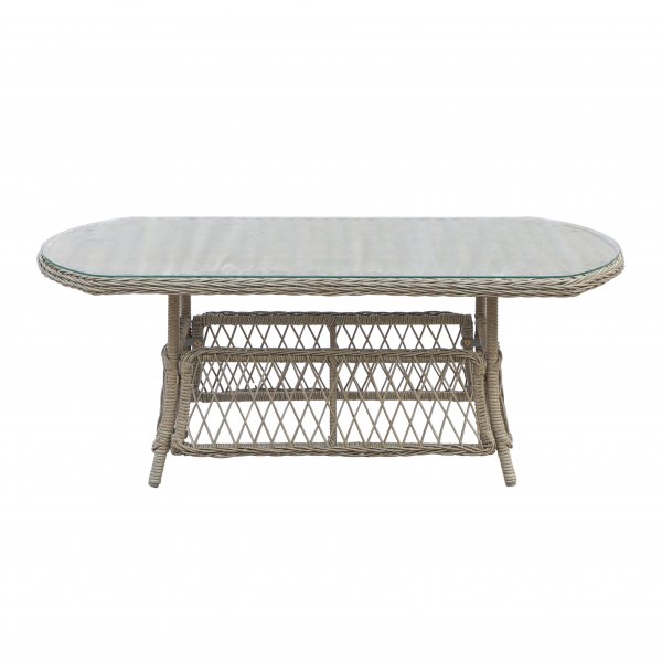 Loungegrupp i naturf�rgad Rotting | Soffa, F�t�ljer & Bord i Aluminium | Vexa