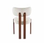 Matstol i beige tyg med valn�tsf�rgade metallben, 4-pack | Callum