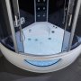 Stor duschkabin med jacuzzi-bad och massage