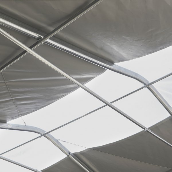 Lagert�lt 7x14m | 3,8m h�jd | 98m� 620g/m� | Med takpanel | PVC - Gr�