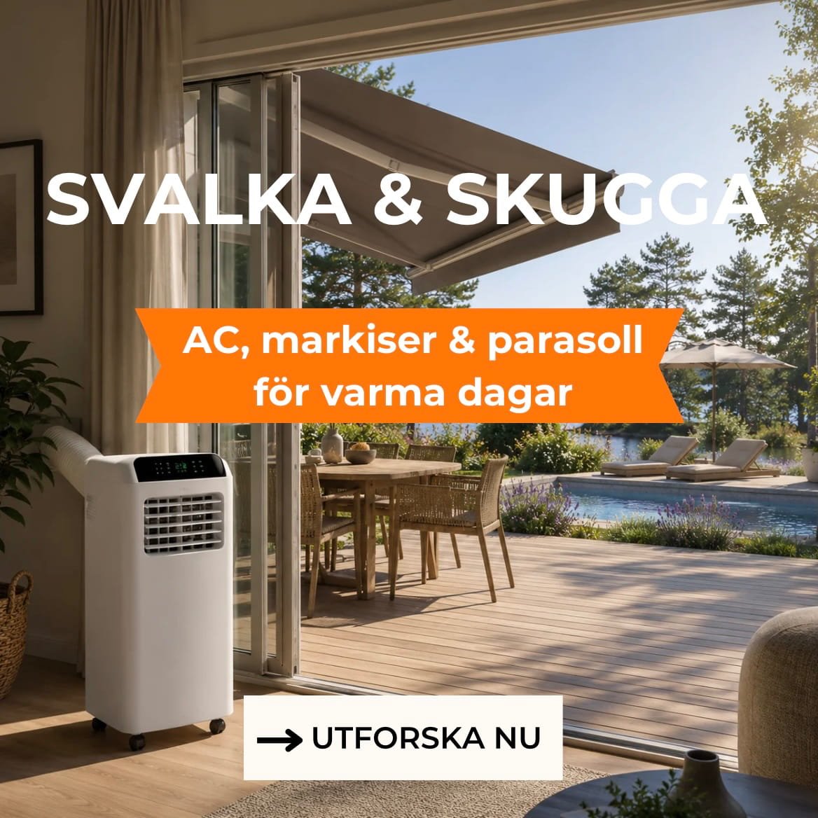 AC, markiser och parasoll