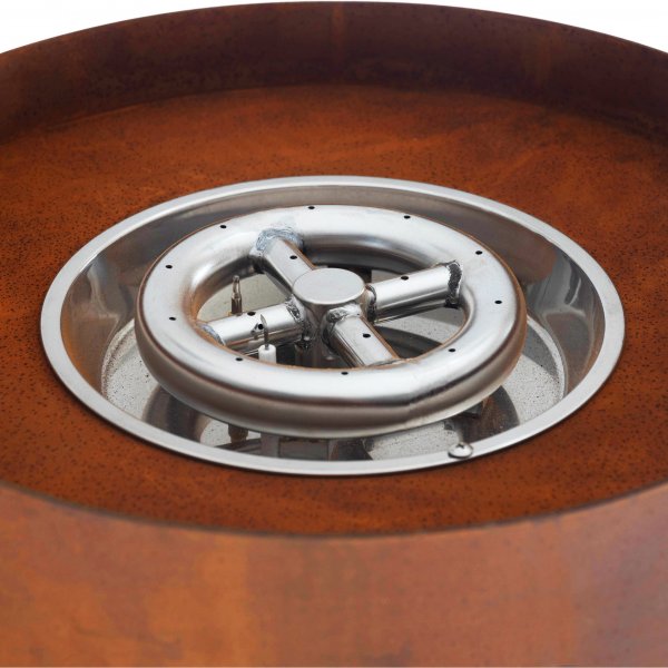 Gasoldriven eldstad i cortenstål | För utomhusmiljö | Fredrika Gasoldriven eldstad i cortenstål | För utomhusmiljö | Fredrika