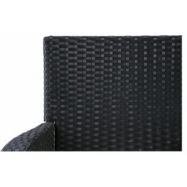 Tr�dg�rdsmatgrupp 8 stolar � Svart bord med glasskiva | Lysekil