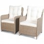 Loungegrupp utem�bler | Beige konstrotting | R�grund - FYNDVARA