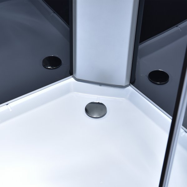 Komplett stilren duschkabin | Regndusch | Aluminium Komplett stilren duschkabin | Regndusch | Aluminium