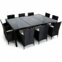 Stor matgrupp utembler 220x160cm | 10 stolar | Lyfco Sr
