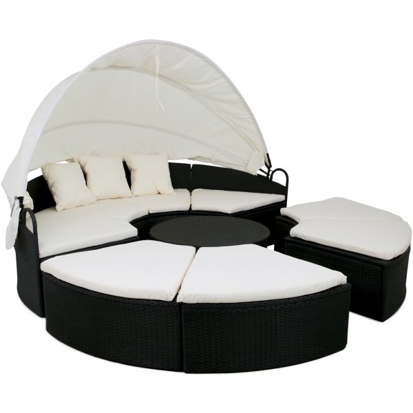 Rund solsäng 230cm | Smart inbyggd dynförvaring | Lyfco Höllviken Rund solsäng 230cm | Smart inbyggd dynförvaring | Lyfco Höllviken