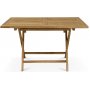 Salt - Fllbart matbord i teak 120x80 cm