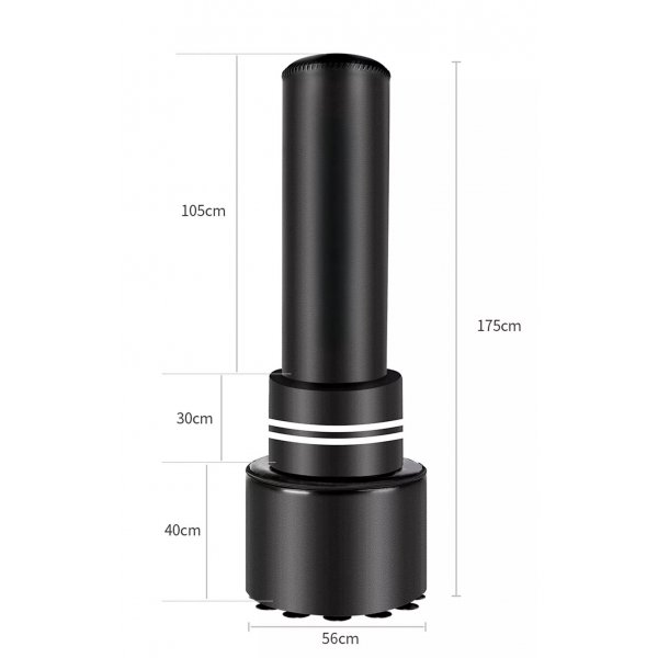 Stende boxningssck | 175 cm hjd | Justerbar trffyta | Stabil PE-bas fr Sand/Vatten