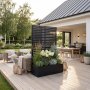 Bloml�da med spalje | 90x180cm | St�l | Svart