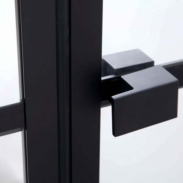 Duschväggar med svarta profiler | 8mm säkerhetsglas Duschväggar med svarta profiler | 8mm säkerhetsglas