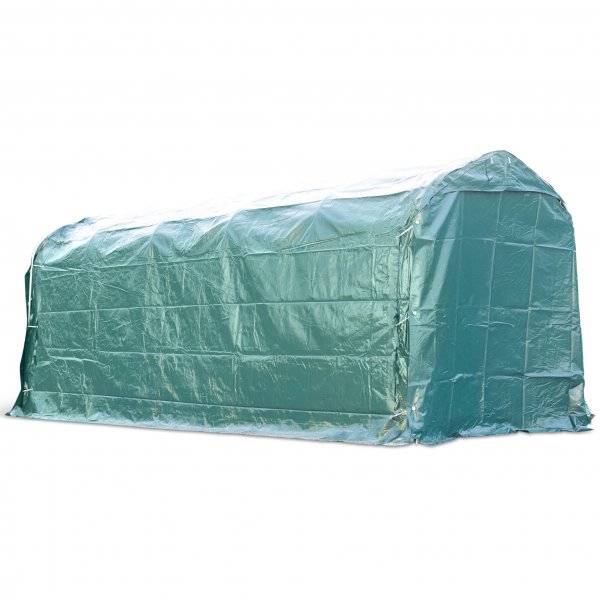 Garagetält 2,4x6m | 14,4m² - 500g/m² | PVC - Grön Garagetält 2,4x6m | 14,4m² - 500g/m² | PVC - Grön