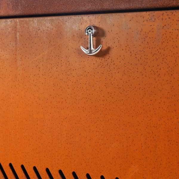 Gasoldriven eldstad i cortenstl | Fr utomhusmilj | Vilhelmina