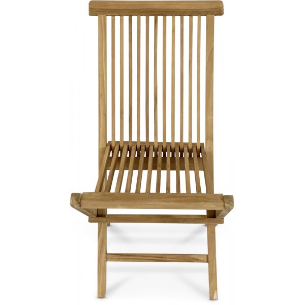 Fllbar teakstol utan armstd fr utomhusbruk | Vrmd | 2 pack