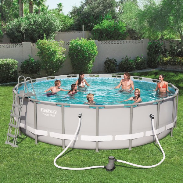 Ovanmarkpool 5,5m diameter - Bestway Power Steel (56427) Ovanmarkpool 5,5m diameter - Bestway Power Steel (56427)