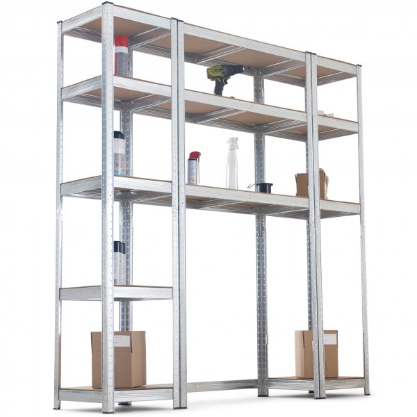 Hyllsystem i galvaniserat stål Hyllsystem i galvaniserat stål