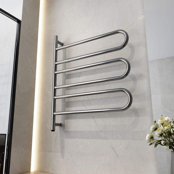 Elektrisk handdukstork | Svngbara armar | Rostfritt stl | OH-008