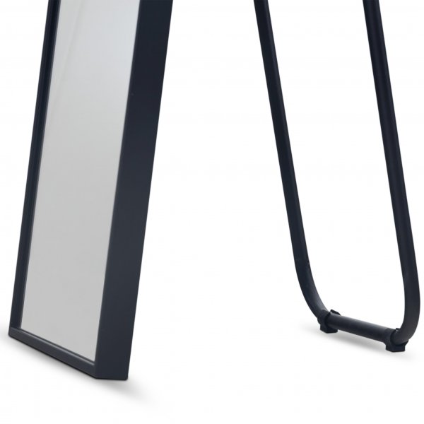 Smal helkroppsspegel 35x170 cm | Golvst�ende | Svart ram