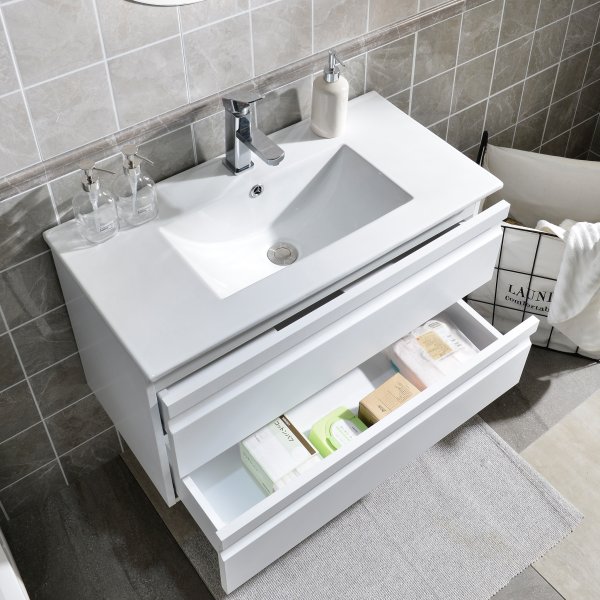 Tv�ttst�llssk�p/kommod - Vit - YX-C0097