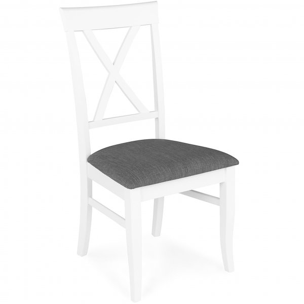 Vitt matbord med 6 stolar | Nyhamn