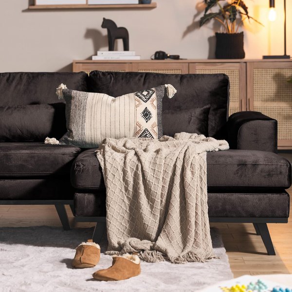 U-soffa i sammet | Copenhagen | Gr�