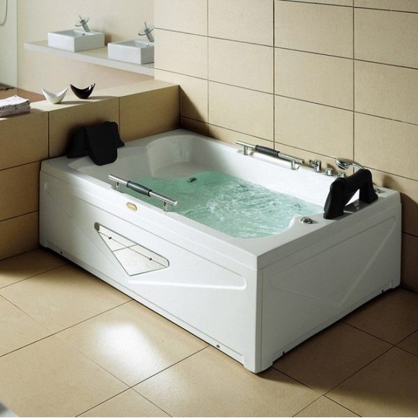 Bubbelbadkar Augustus | 182x129x52cm | H�ger | Tv� personer