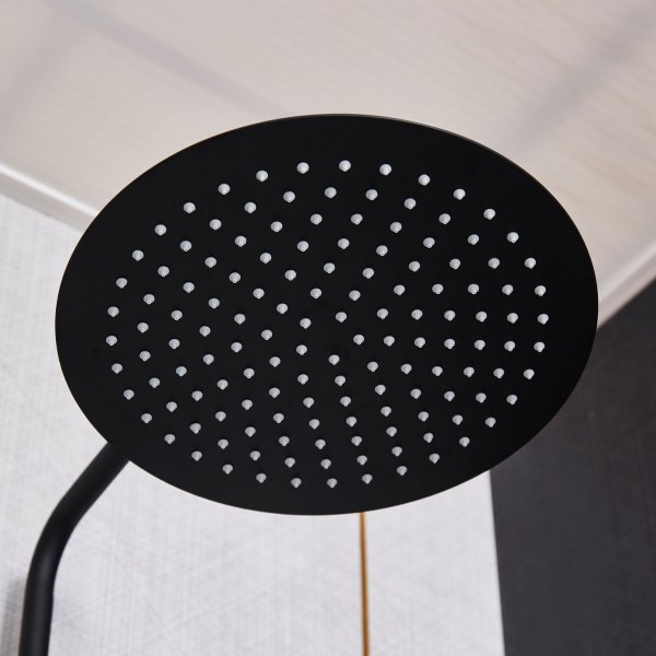 Takduschset med blandare | Brusa - Svart Takduschset med blandare | Brusa - Svart