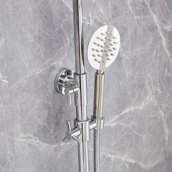 Takduschset med badkarsblandare | Brusa 2.0 - Krom - FYNDVARA