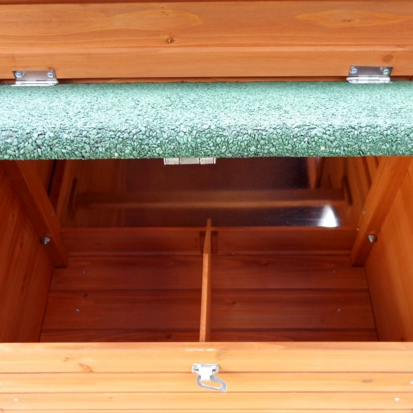 Stort hönshus med hönsgård | Lättstädat | Färdig byggsats | 2x0,7x1,1m Stort hönshus med hönsgård | Lättstädat | Färdig byggsats | 2x0,7x1,1m