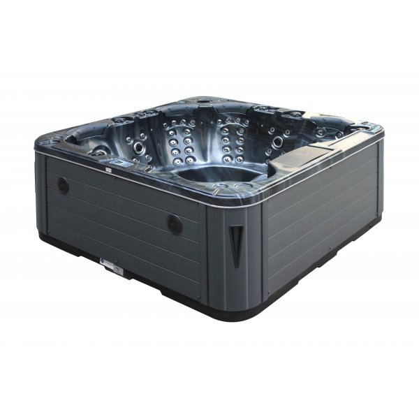 Mimas Spabad Svart | F�r 6 personer | 94 jets | Inklusive lock | LED-belysning | Lyfco