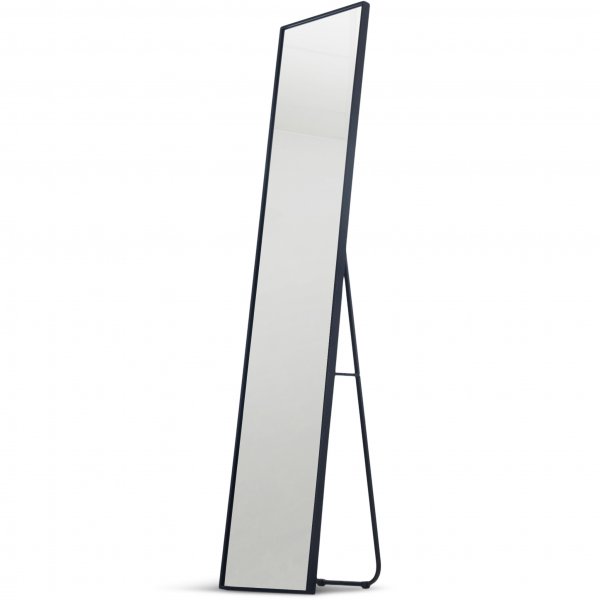 Smal helkroppsspegel 35x170 cm | Golvst�ende | Svart ram