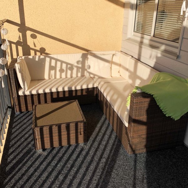 Loungegrupp fr balkong | Konstrotting | Lyfco Vrng