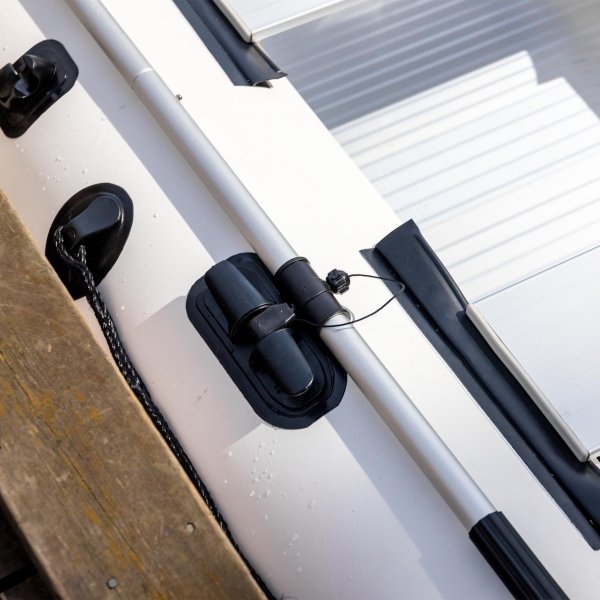 Gummibt 330cm | Fr 4 personer | Aluminiumdurk | Lyfco