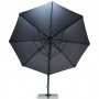 Premiumparasoll 3,5x3,5m med granitfot | Gr