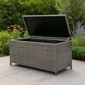 Dynbox i konstrotting | Grå | 134x54x59cm Dynbox i konstrotting | Grå | 134x54x59cm