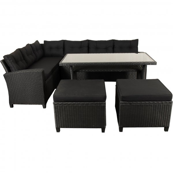 Exklusiv loungegrupp | Konstrotting | Tanumshede - Svart - FYNDVARA Exklusiv loungegrupp | Konstrotting | Tanumshede - Svart - FYNDVARA