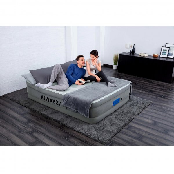 Queen Size luftmadrass AlwayzAire Fortech Airbed Queen med inbyggd elektrisk pump Queen Size luftmadrass AlwayzAire Fortech Airbed Queen med inbyggd elektrisk pump