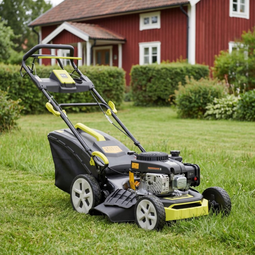 bensindriven gräsklippare  loncin motor 139cc  metalcraft